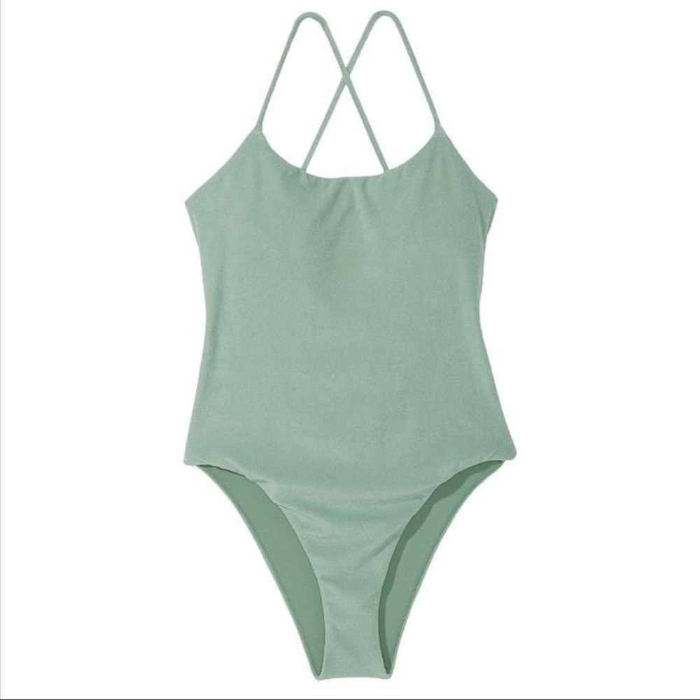 Essential Terry Strappy Back Scoop One-Piece
